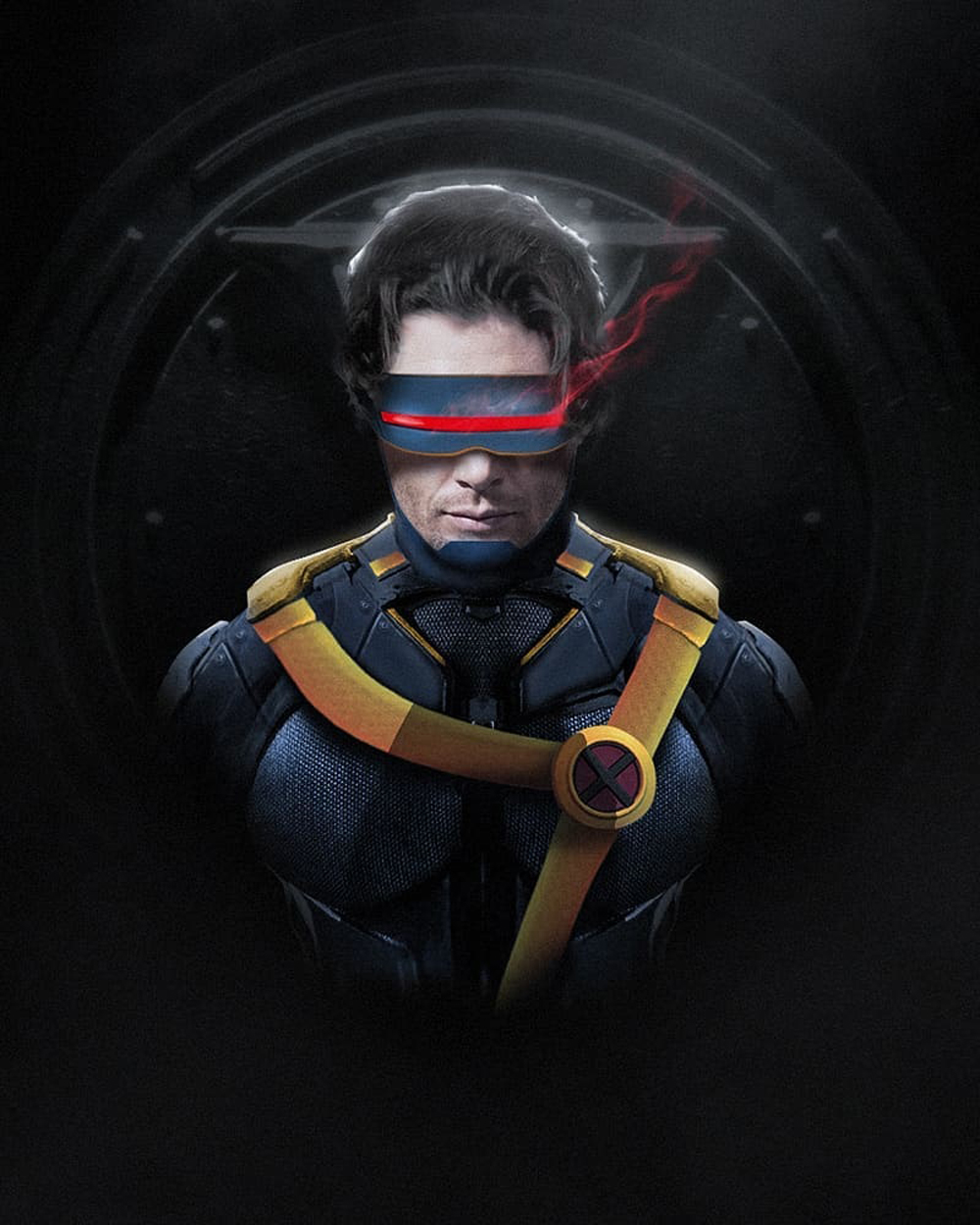 Дженсен Эклс в образе Циклопа, арт BossLogic