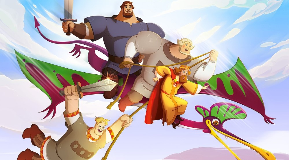 Постер мультфильма «Три богатыря и Пуп Земли» (2023)