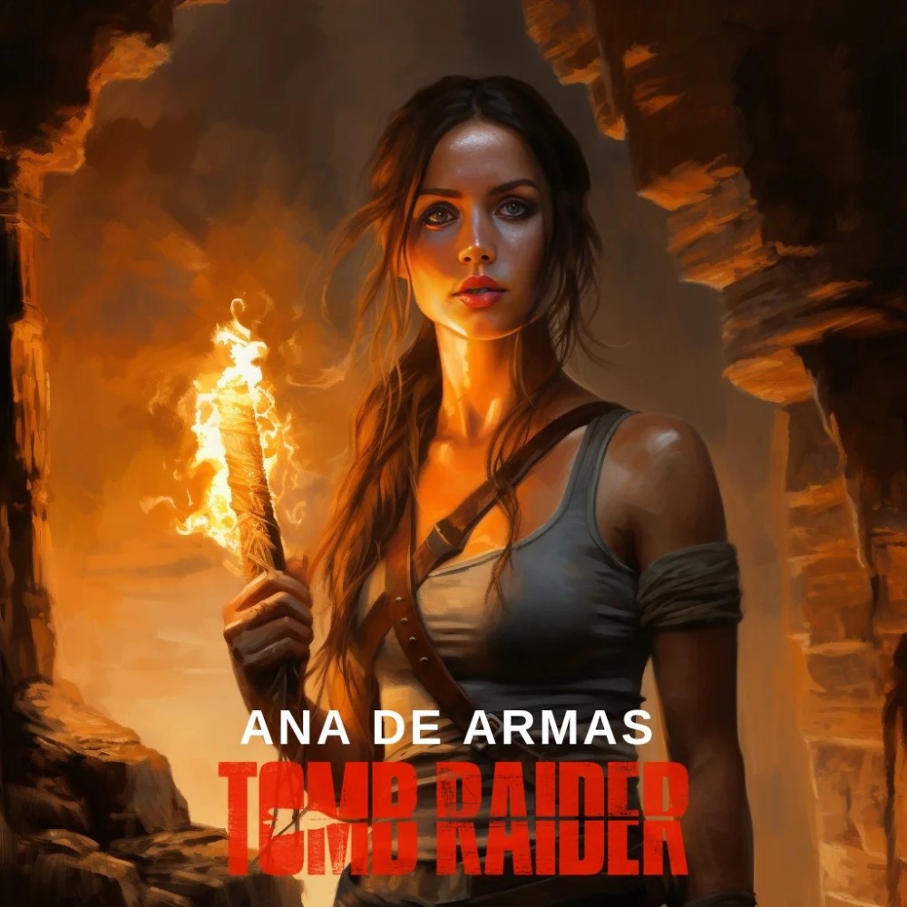 Ана де Армас стала Ларой Крофт на крутых фан-артах к фильму по Tomb Raider