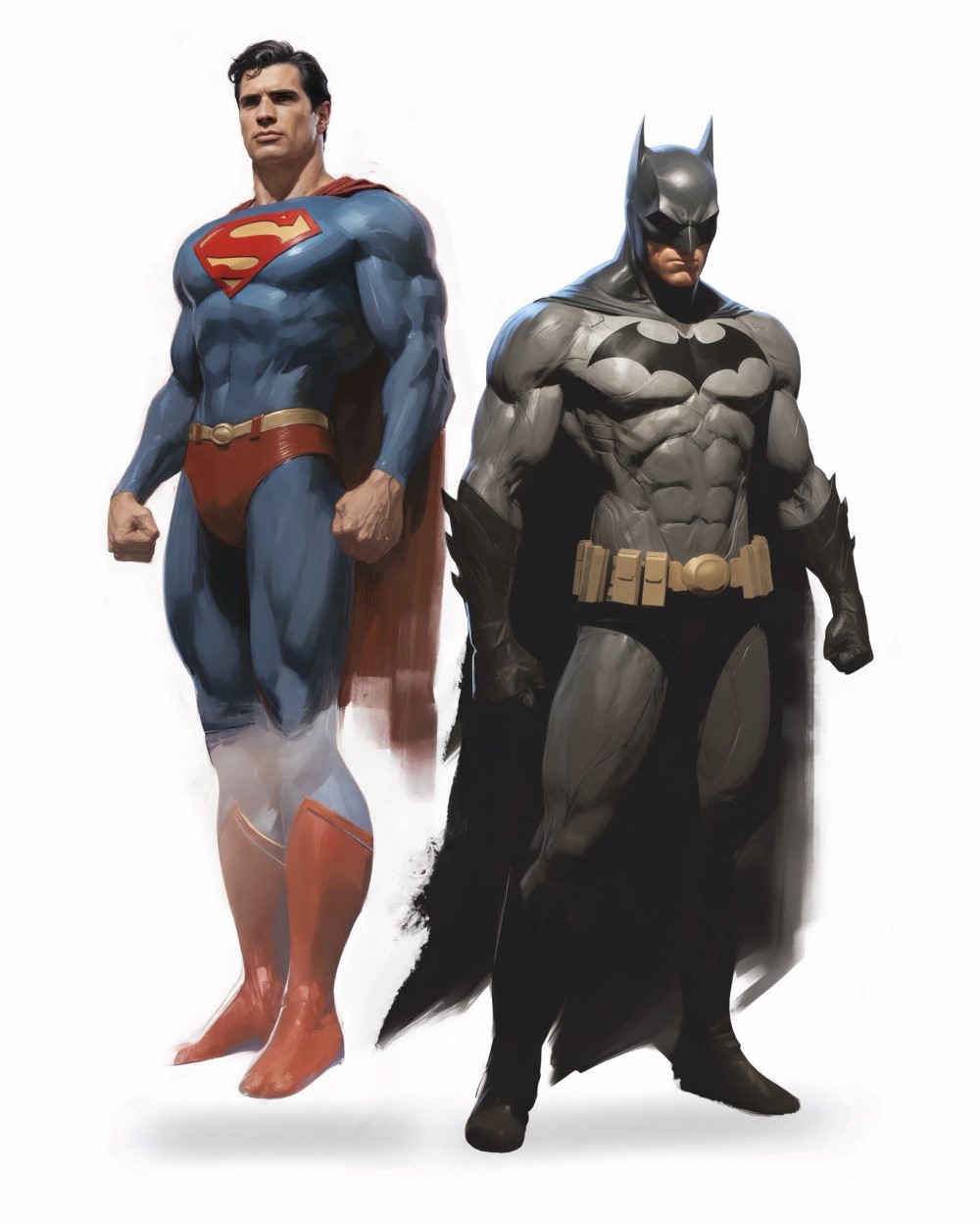 Дэвид Коренсвет в образе Супермена и Дженсен Эклс в образе Бэтмена (фан-каст), фан-арт / Фото: X (бывший Twitter)*/21xfour/ *соцсеть запрещена в России
