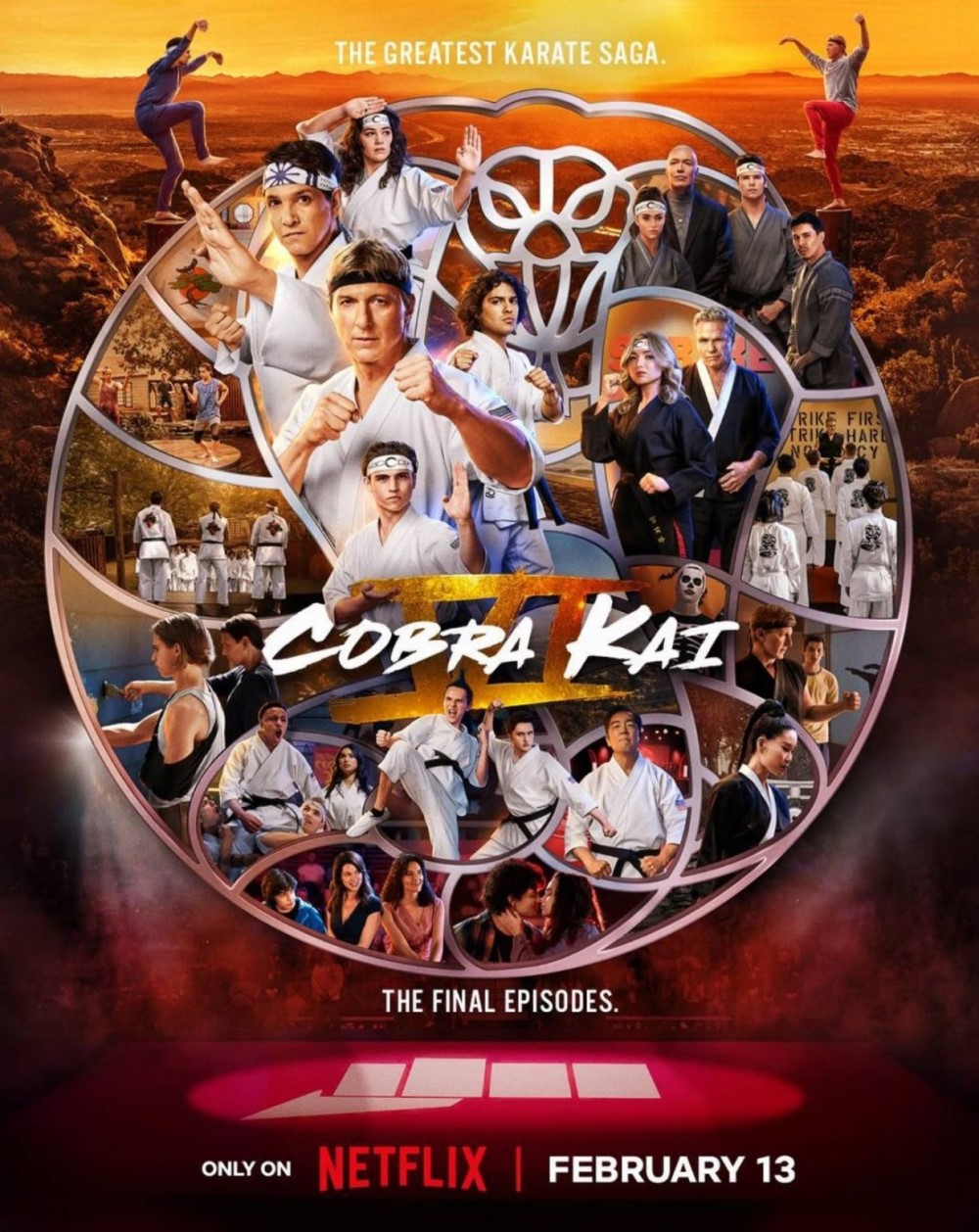 Постер 6 сезона сериала «Кобра Кай» (2024-2025)