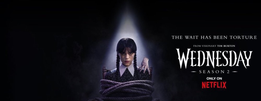 Постер 2 сезона сериала «Уэнсдэй» (2025) / Фото: Netflix