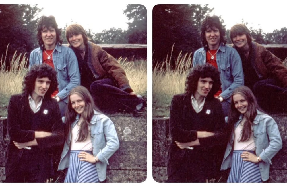 Визит Брайана Мэя к Рою Томасу Бейкеру (Бейкер сверху слева) / Фото: соцсети Брайана Мэя