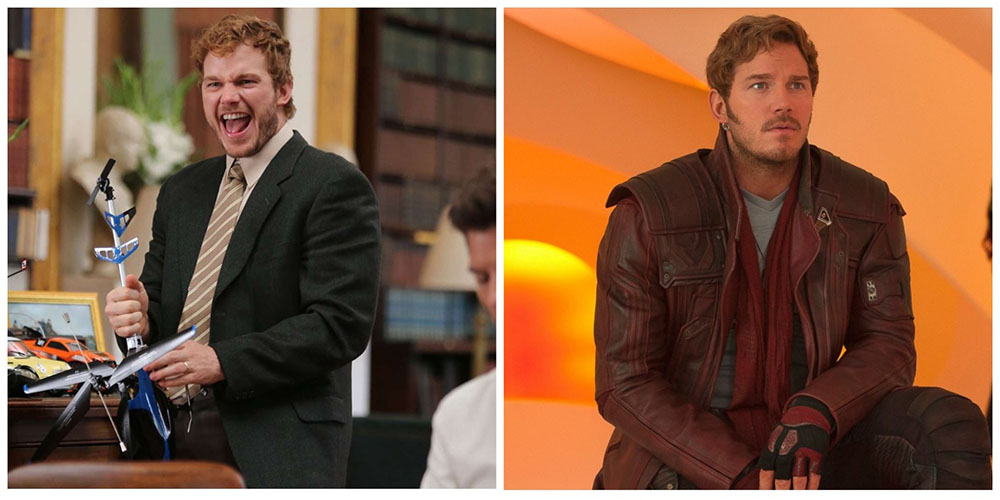 Крис Прэтт до и после похудения/ Фото: соцсети актера и ролики YouTube
